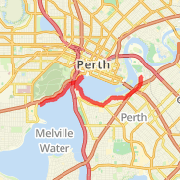 WAMC Perth Half Marathon Route