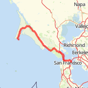Embarcadero to Point Reyes via Hwy 1