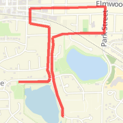 2-1/4 mile run Downtown Middleton
