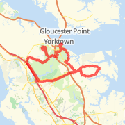Yorktown Battlefield Sealford 28 mile loop