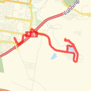 Sunday Long Run, 2 Reps up the Hill - 12/03/2011