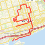 Toronto 2007 World Naked Bike Ride Route
