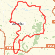 Tattenhall 16 miler (via Huxley, Beeston, Candle Factory and Brown Knoll)