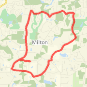 17K (10.5 mile) run by Dinsmore
