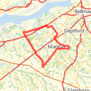 21 Mile Run Route