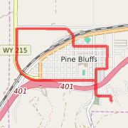 Pine Bluffs 4 miles