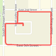 A walk mapped on 03/22/2011