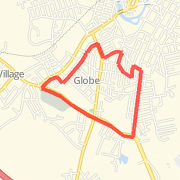 3 mile route around house