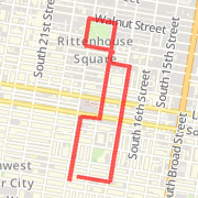 Rittenhouse Square Run - Plus South Up, Spruce Back.