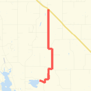 Out and back to 95 from little lake