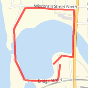One-mile train-track run