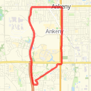 Ankeny 7.3 Mile Route