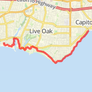 IronTeam - East CLiff run from Richard's house (~10mi)