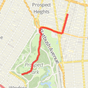 Run to the park, inside half way