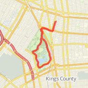 Run to the park, inside half, return on east side