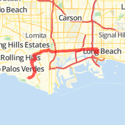 Long Beach via Anaheim St to Crest of Palos Verdes Drive E &amp; Back