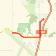 5.5 mile route to RST
