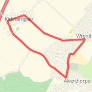 Charlotte's Distance League Route in Wrenthorpe