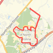 UNCC Campus 4.5 mile loop