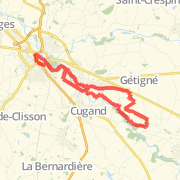 11.5 miles via Getigne