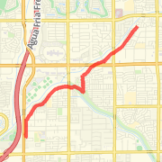 Little over 8 mile run using the canals