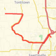 Fayetteville klife to harmon and back
