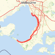 Sorrento 100 km ride from Carrum