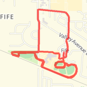 Fife 4 mile route