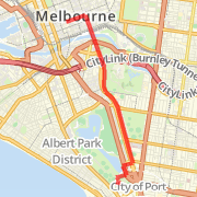 RACV to hockey in albert park via st kilda road