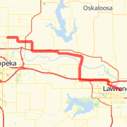 Lawrence to North Topeka