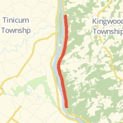 Fairview to Point Pleasant 10 Mile Run Run route image