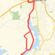 mechanic to river rd around loop to mary hall and back mecanic
