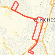 5.13 mile loop in Winchester