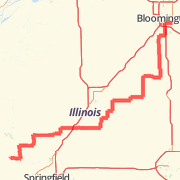Plains to Bloomington Bike Ride route image