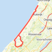 35 km over het strand
