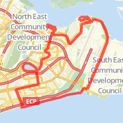 east coast route Bike Ride route image