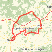 Prerov-Prosenice-Vykleky-Kozlov-Potstat-Hranice-Teplice-Parsovice-Lhota-Hlinkso-Lipnik-kolem Becvy d