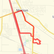 Marion Hwy 77 to Hwy 64 to Service Rd
