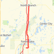 North Branch to my House  19.8 miles