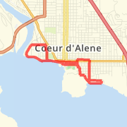 CDA Five Mile Downtown Route