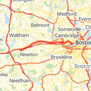 From West Newton to MIT Bike Ride route image