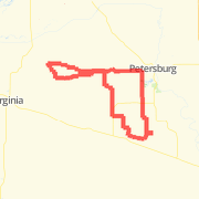 the site M hill course Bike Ride route image