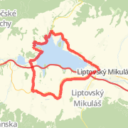 A ride around Liptovska Mara mapped on 07/06/2011