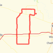 Alexander loop Bike Ride route image