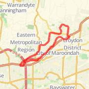 20km run Ringwood - Croydon - Ringwood