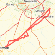 Anderson to Sports Club at Five Forks - 40 (one way)