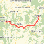 Spassfahrt mit Horst und Kirsten von Bad Driburg nach Hoexter