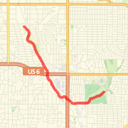 Keystone to Blondo Out &amp; Back from Elmwood