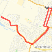 6.05 mile run Meadowbranch-Amherst loop