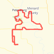 Hills and more hills Bike Ride route image